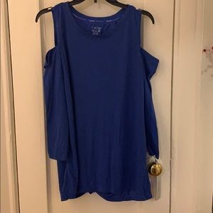 Blue active wear shirt